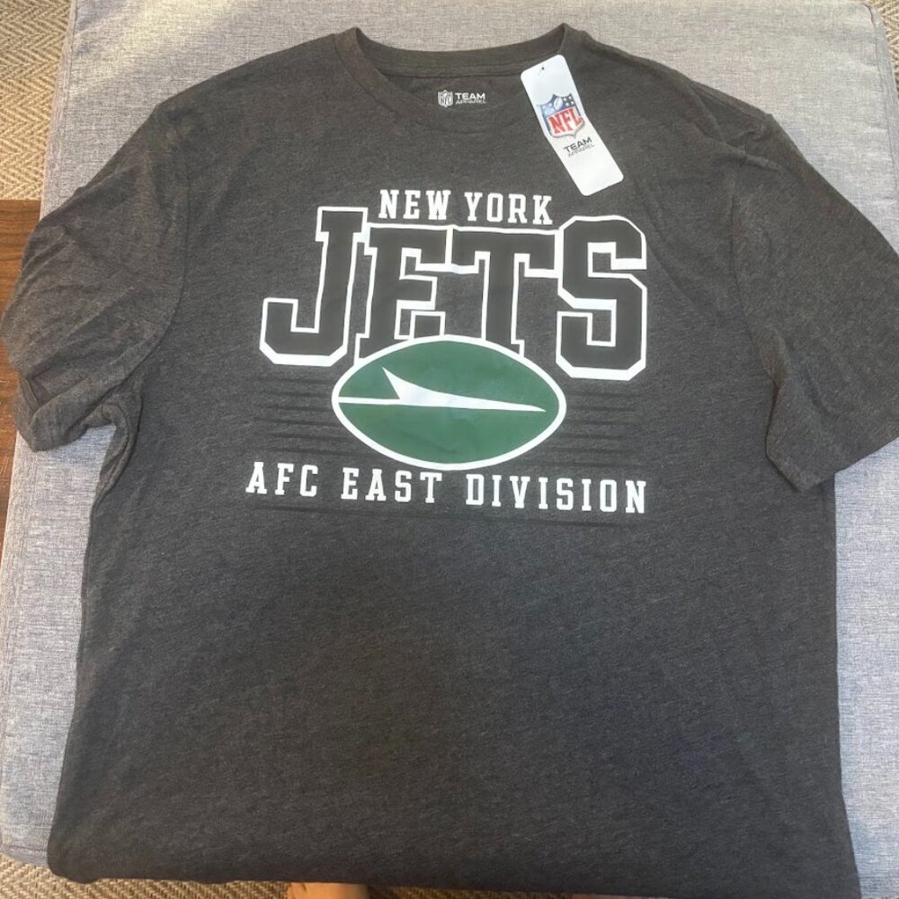 NFL New York Jets Short Sleeve Heather T-Shirt - Adult Men and Women